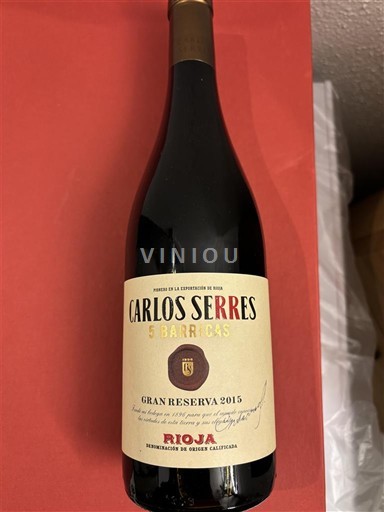 La Rioja Rioja Carlos Serres 5 Barricas Gran Reserva 2015