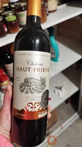 Bordéus Côtes-de-bourg Château Haut Prieur 2016