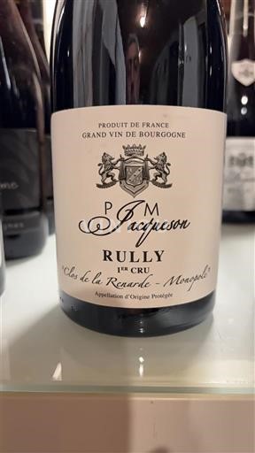 Borgonha Rully Premier Cru P. M. Jacquesson Clos de la Renarde - Monopole 2022