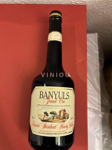 Roussillon Banyuls Grand Cru Celliers des templiers Banyuls Président Henry Vidal 1998