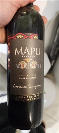 Thung lũng Maule Không được chỉ định Baron Philippe de Rothschild Mapu Reserva Cabernet Sauvignon 2022