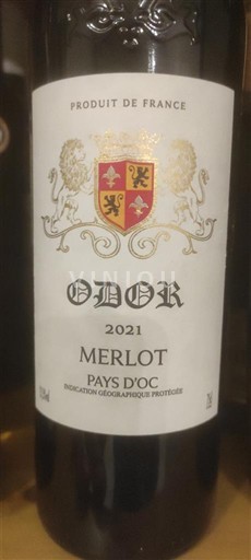 Languedoc in Roussillon Pays d'Oc Odor 2021