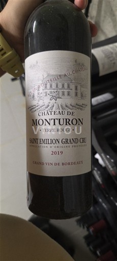 Bordeaux Saint-Émilion Grand Cru Grand Cru Château Monturon Terre Rouge 2019
