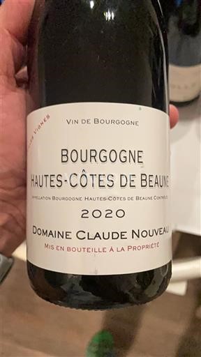 Bourgogne Ikke specificeret Domaine Claude Nouveau 2020