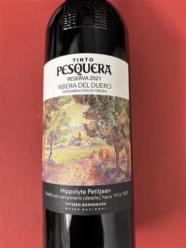 Castiglia e León Ribera del Duero Pesquera Reserva Colección Thysen 2021