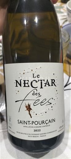 Vallée de la Loire Saint-Pourçain Domaine Gardien Chassagnard Le Nectar des Fées 2022