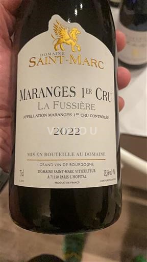 Bourgogne Ikke specificeret Premier Cru Domaine Saint-Marc La Fussière 2022