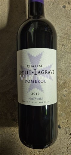 Bordeaux Pomerol Château Feytit-Clagrave 2019