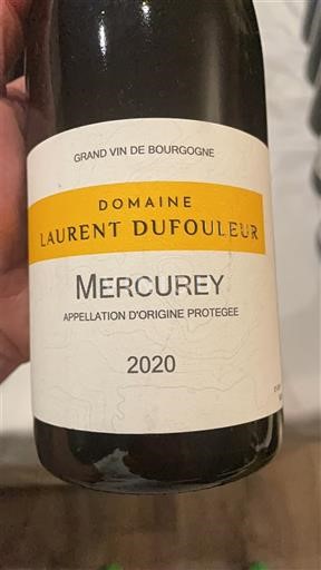 Bourgogne Mercurey Domaine Laurent Dufouleur 2020
