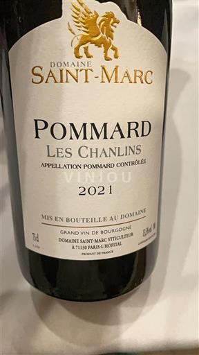 Bourgogne Pommard Domaine Saint-Marc Les Chanlins 2021