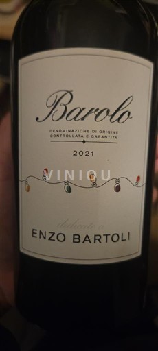 Vin Rouge sec Enzo Bartoli 2021 Italia Piemonte Barolo DOCG