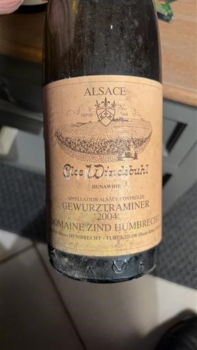 Alsace Domaine Zind Humbrecht Clos Windsbuhl 2004