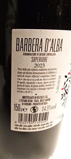 Piemonte Barbera d'Alba Bel Colle Superiore Le Masche 2023