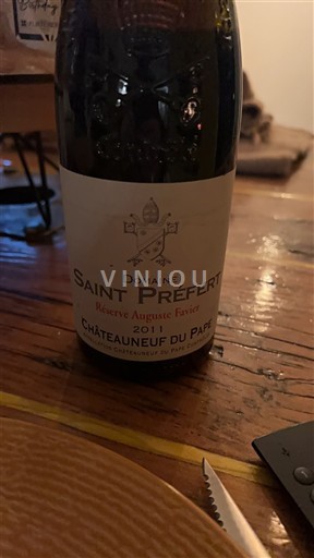 Valle del Rodano Châteauneuf-du-Pape Domaine Saint Préfert Réserve Auguste Favier 2011