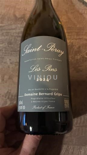 Thung lũng Rhône Saint-Péray Domaine Bernard Gripa Les Pins 2024