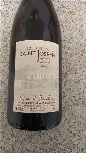 Rhône Valley Saint-Joseph Gérard Bouche 2016