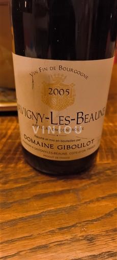Bourgogne Savigny-lès-beaune Domaine Giboulot 2005