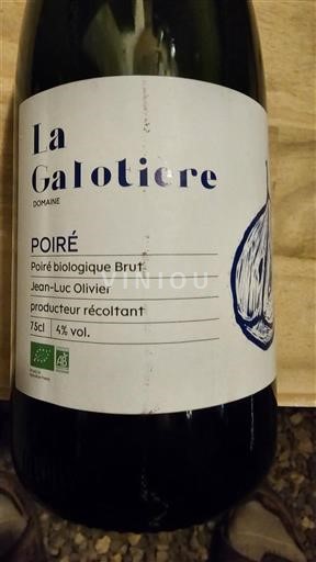 Normandie Domaine Poiré Domaine La Galotière Non Millésimé