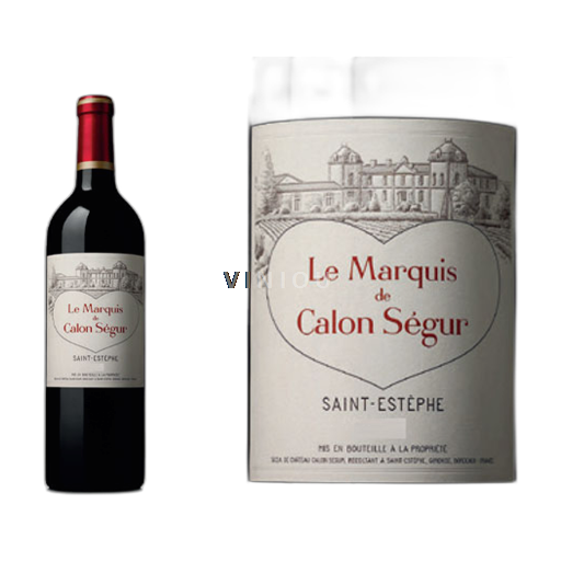 Bordéus Saint-Estèphe Marquis de Calon Ségur 2021