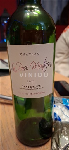 Bordéus Saint-Émilion Château La Rose Monturon 2022
