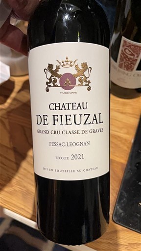 Bordeaux Pessac-Léognan Grand Cru Château Fieuzal 2021