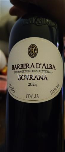 Piemonte Barbera d'Alba Bersano Sovrana 2024
