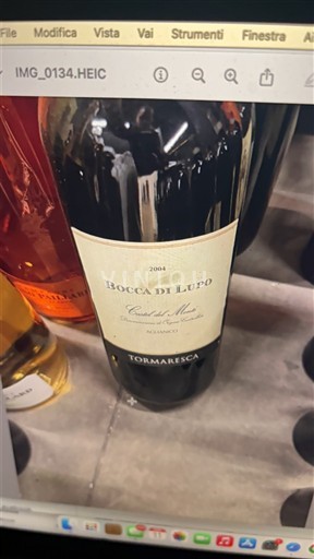 Puglia Castel del Monte Tormaresca Bocca di Lupo 2004