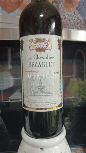 Wijnen Rouge sec Le Chevalier Bezaguet 1998 Frankrijk Bordeaux AOC