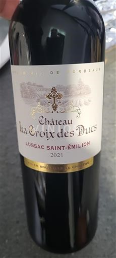 Bordeaux Lussac-saint-émilion Château La Croix des Ducs 2021