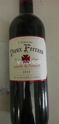 Bordeaux Lalande-de-pomerol Château Vieux Ferrand Leytia 2014