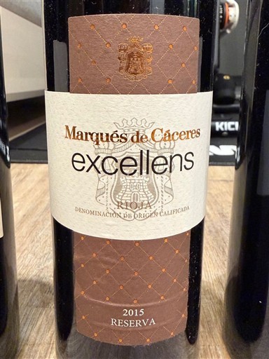 La Rioja Rioja Marqués de Cáceres Excellens Reserva 2015