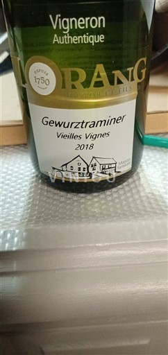 Alsacia No especificado Lorentz Victor et Fils Vieilles Vignes 2018