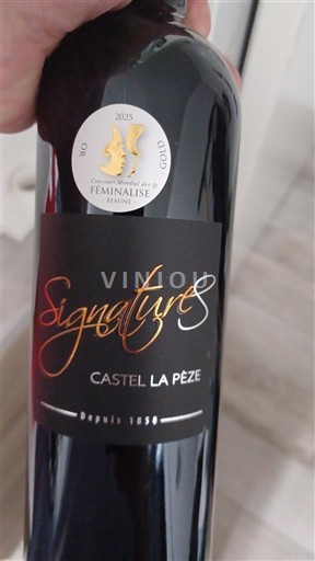 Wijnen Rouge sec Signature Castel La Peze 2023 Frankrijk Bordeaux AOC