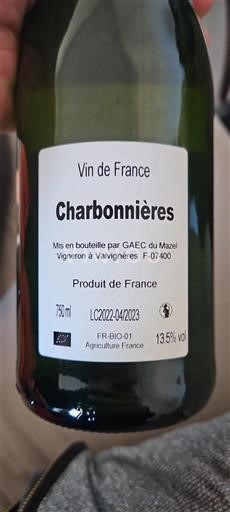 Thung lũng Rhône Le Mazel Charbonnières Không niên vụ