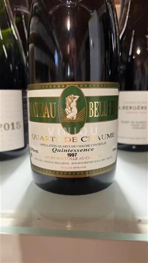 Thung lũng sông Loire Quarts de Chaume Château Bellerive Quintessence 1997