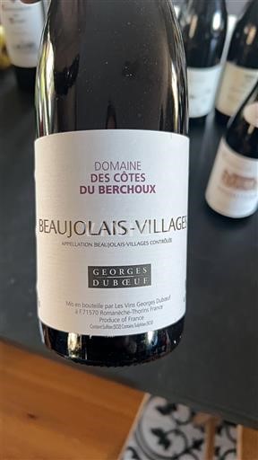 Beaujolais Beaujolais Villages Domaine S Côtes du Berchoux Senza annata