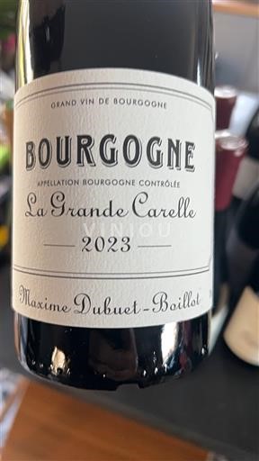 Borgonha Maxime Dubuet-Boillot La Grande Carelle 2023