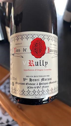 Borgonha Rully Henri Moroni Não Sazonado