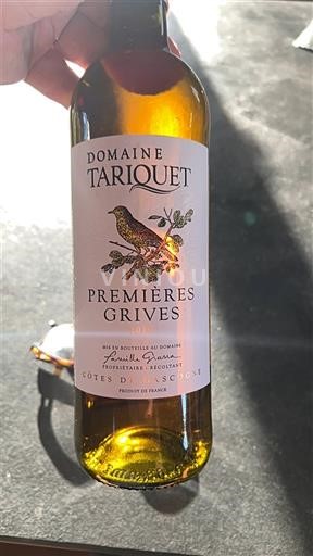 Sudoeste Côtes de Gascogne Château Tariquet Premières Grives Sin añada