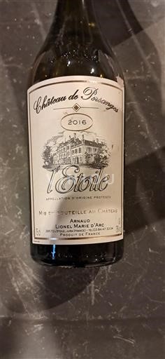 Jura L'Étoile Château Persanges 2016