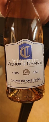 Languedoc-Roussillon Coteaux du Pont du Gard Vignoble Chabrier Gris 2023