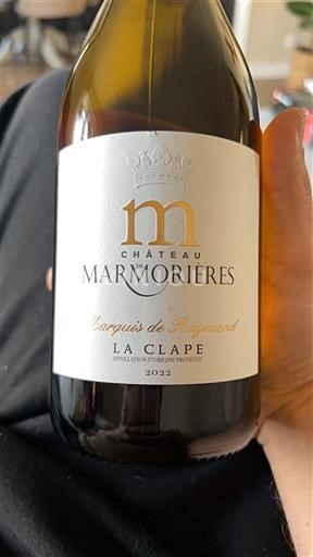 Linguadoca La Clape Château Marmorières Marquis de Raymond 2022