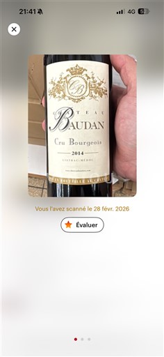Bordoja Listrac-Médoc Château Baudan 2014