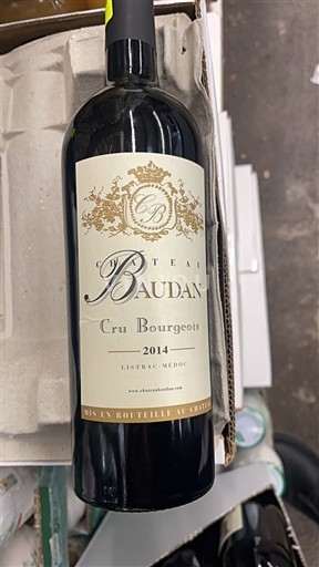 Bordeaux Listrac-Médoc Château Baudan 2014
