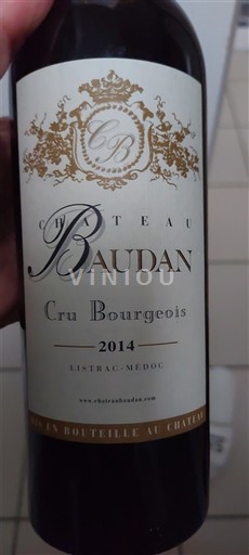 Bordeaux Listrac-Médoc Château Baudan 2014