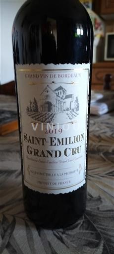 Víno Rouge sec A Lalande 2019 Francie Bordeaux Saint-Émilion Grand Cru AOC