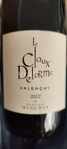 Valle della Loira Valençay Domaine Domaines Minchin Le Claux Delorme 2022