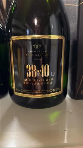 Champagne Grand Cru A. Bergère 38•40 2017