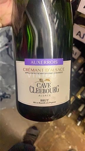 Alsace Crémant d'Alsace Cave de Cleebourg Auxerrois Không niên vụ