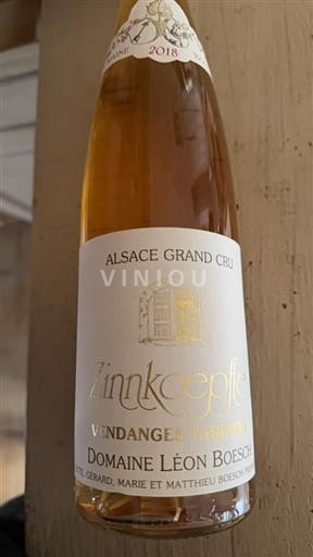 Alsace Alsace Grand Cru Grand Cru Domaine Léon Boesch Zinnkoepfl%c3%a9 2018